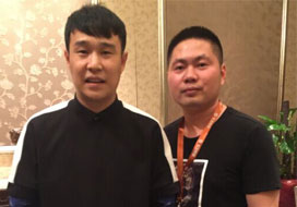 广州天富娱乐与明星合影